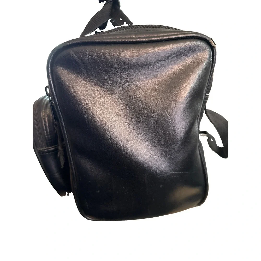 1990's Padded Camcorder Carrying Case Duffle Shoulder Bag Zip Compartments 17x10